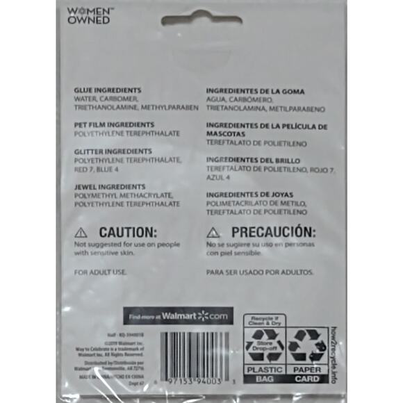 PATRIOTIC Face Jewelry 2 different sheets - Picture 3 of 5